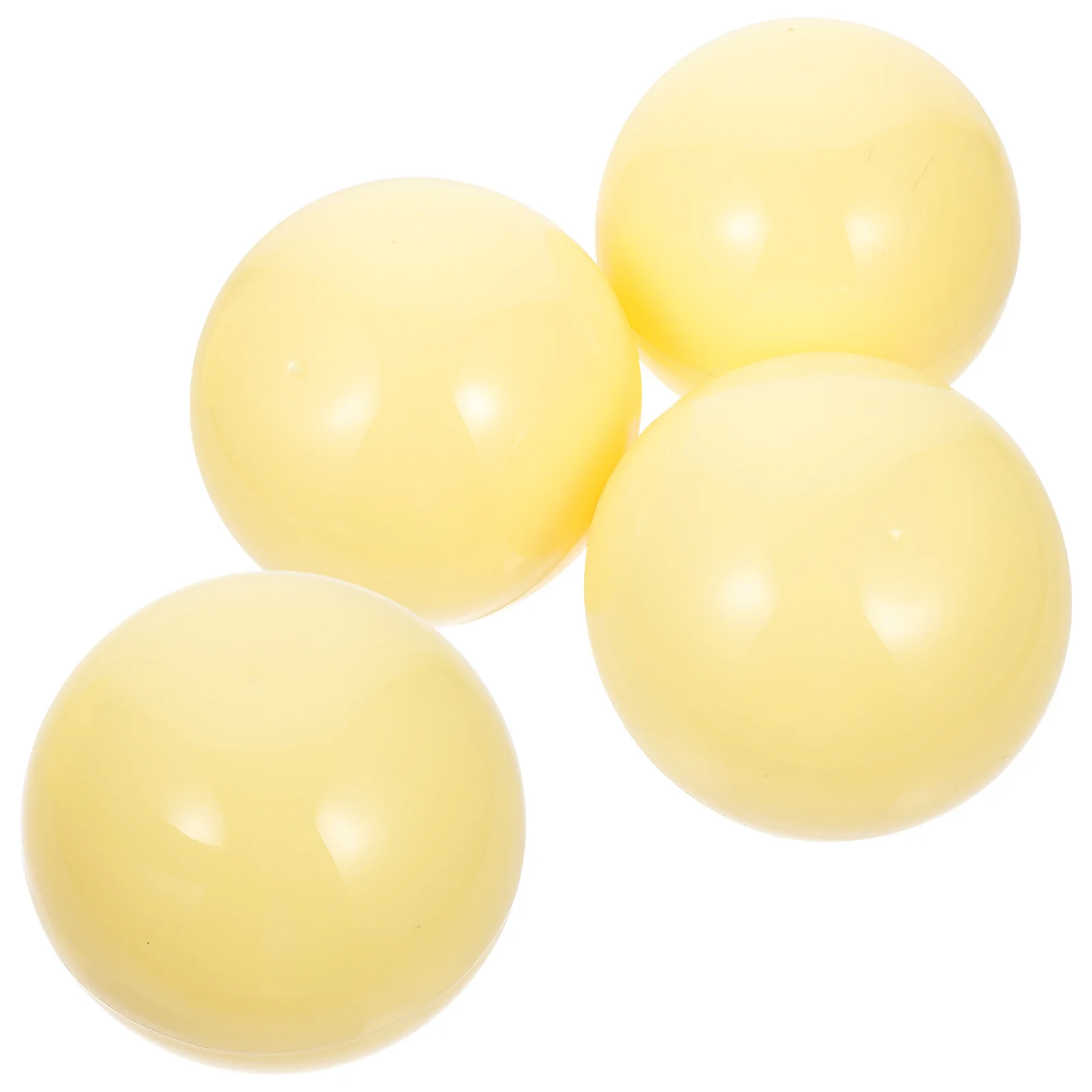

4pcs Elementary School Sphere Model Yellow Model Mathematics Teaching Aids