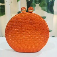 round evening bags solid color diamond clutch party bags designer purse evening bags luxury bags for women bags luxury handbags