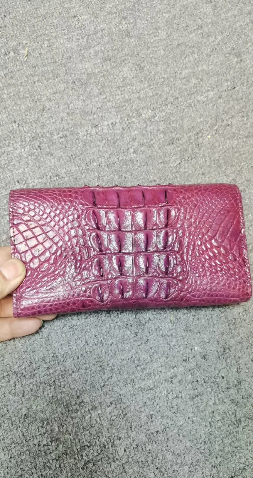 2024 новый женский кошелек-клатч из крокодиловой кожи розовый длинный кошелек