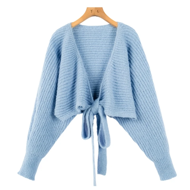 West Lake Pavilion [K] 24 зима включая флисовую шаль с пышными рукавами матовую вязаную