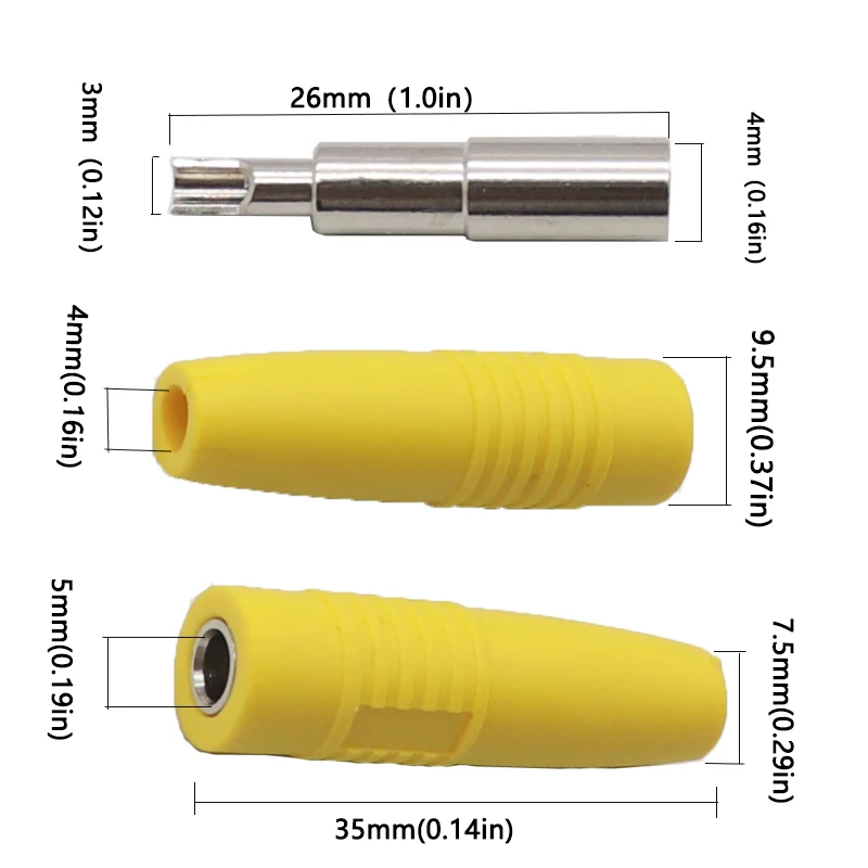 【20-5 шт.】4 мм штекер типа банан розетка латунная выдерживающая высокое