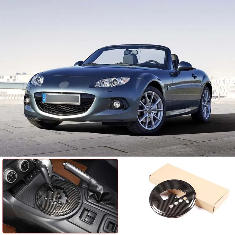 

For 2009-2014 Mazda MX-5 NC ABS carbon fiber car styling Car central control gear panel cover sticker car interior accessories