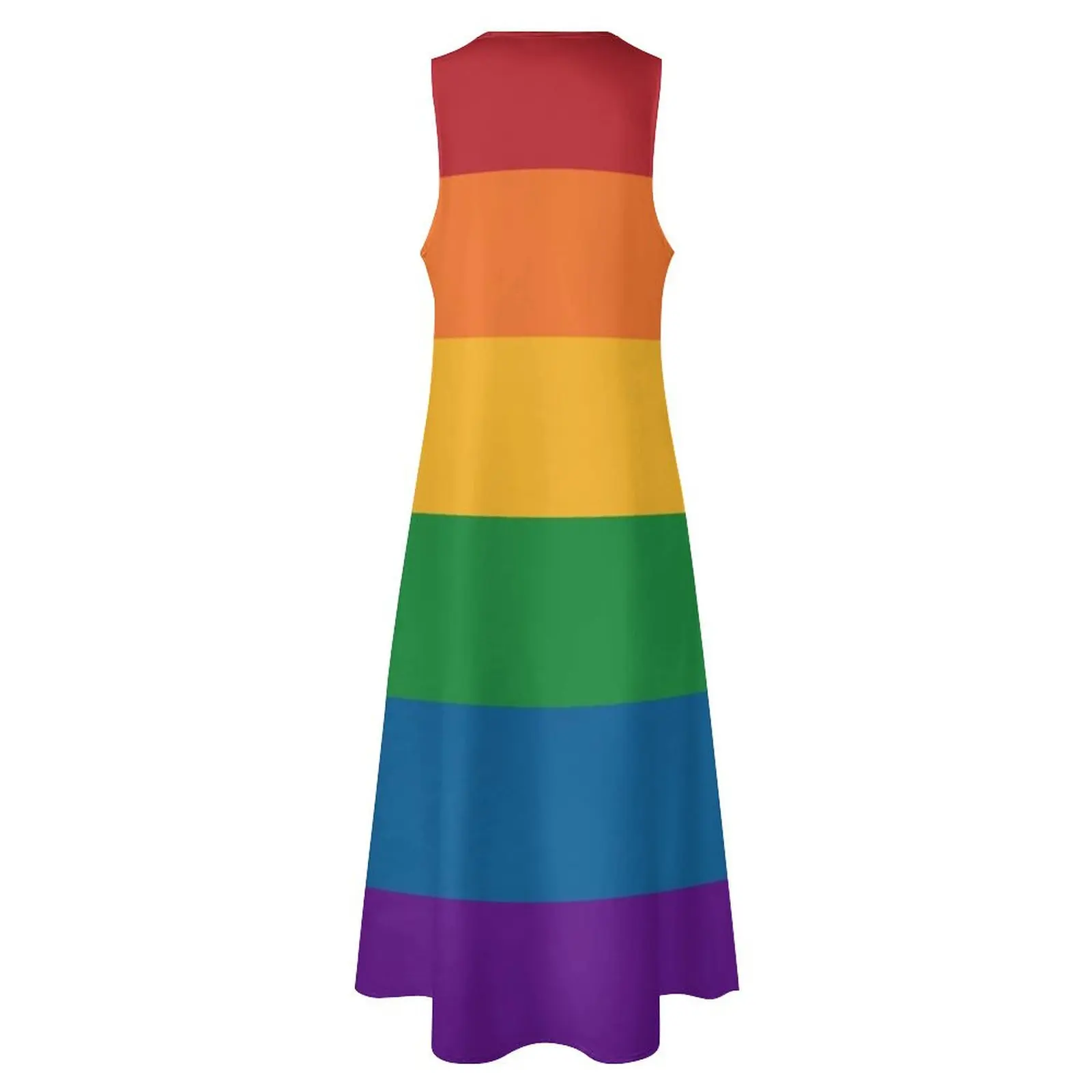 Бесшовное повторяющееся ЛГБТК гордость с радужным флагом длинное платье пляжная