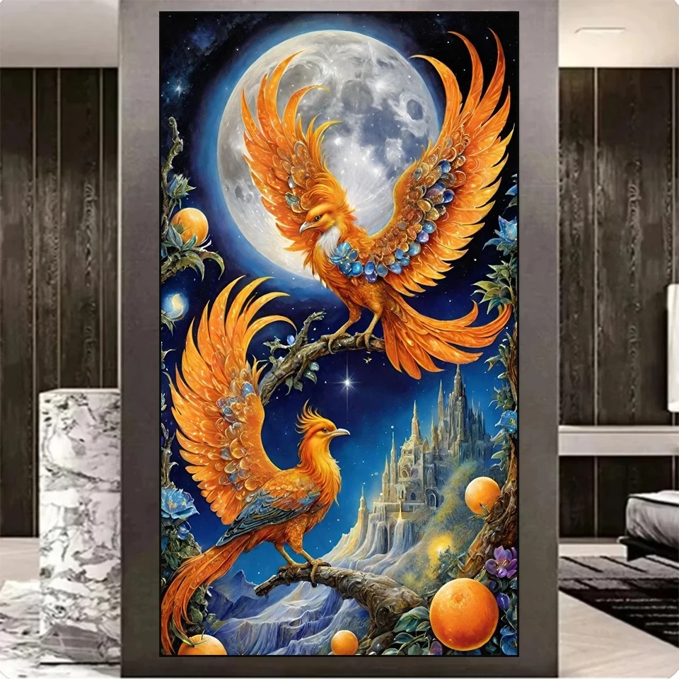 Китайский Феникс Алмазная картина Новое поступление Большой размер животных