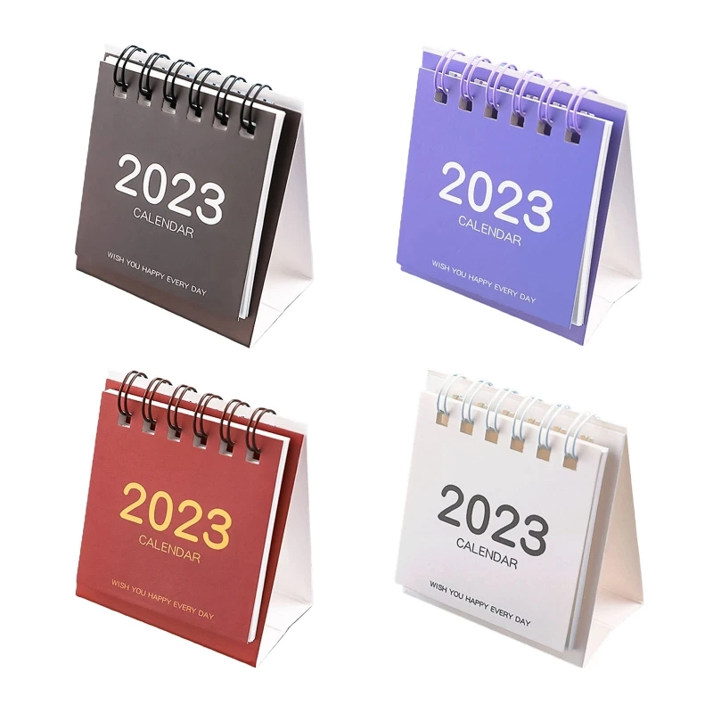 

July 2022-Dec.2023 Portable Freestanding Desktop Calendar Practical for Boy Girl