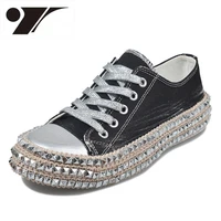 high top fashion canvas shoes for women new spring and autumn comfortable womens shoes rivet leopard shoes woman sneaks