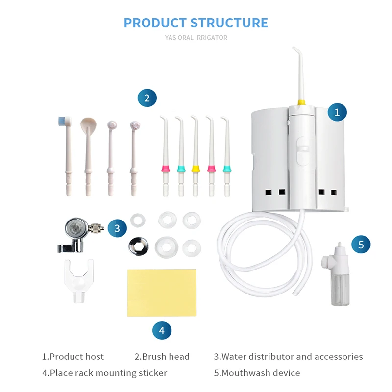 

Brand New Home Faucet Oral Irrigator Water Dental Flosser Toothbrush Irrigation SPA Teeth Cleaning Switch Jet Family Water Floss