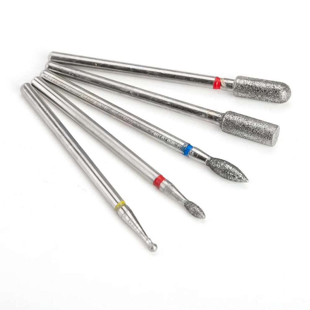 Алмазные фрезы для маникюра Фрезерный резак с 7 искусственными бриллиантами