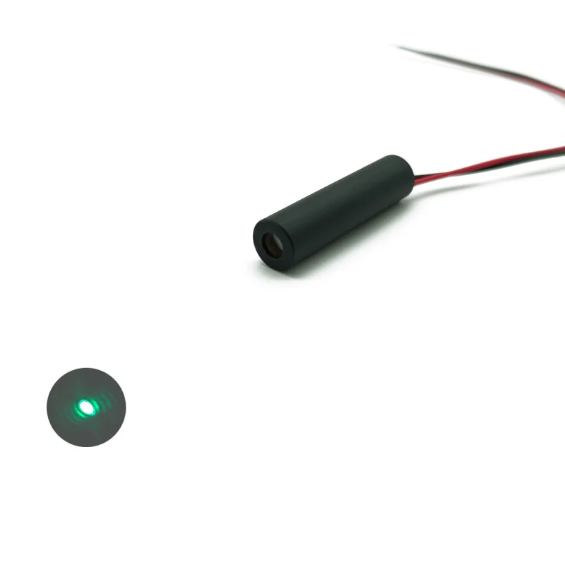 

Hot Selling Compact D8mm 520nm 1mW Green Dot Laser Class II Laser Diode Module