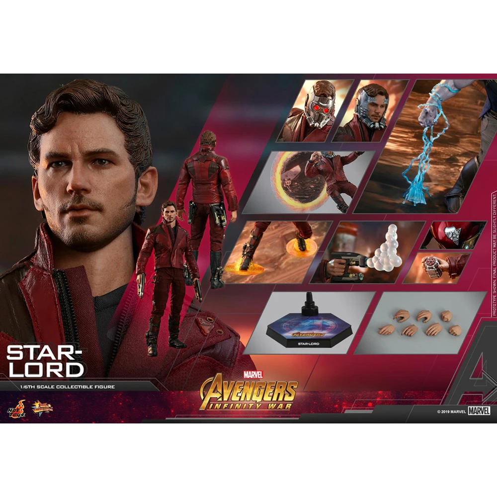 

Hottoys Original 1/6 MMS539 Star-Lord Avengers: Infinity War Version Genuine Collectible Anime Figure Action Model Toy