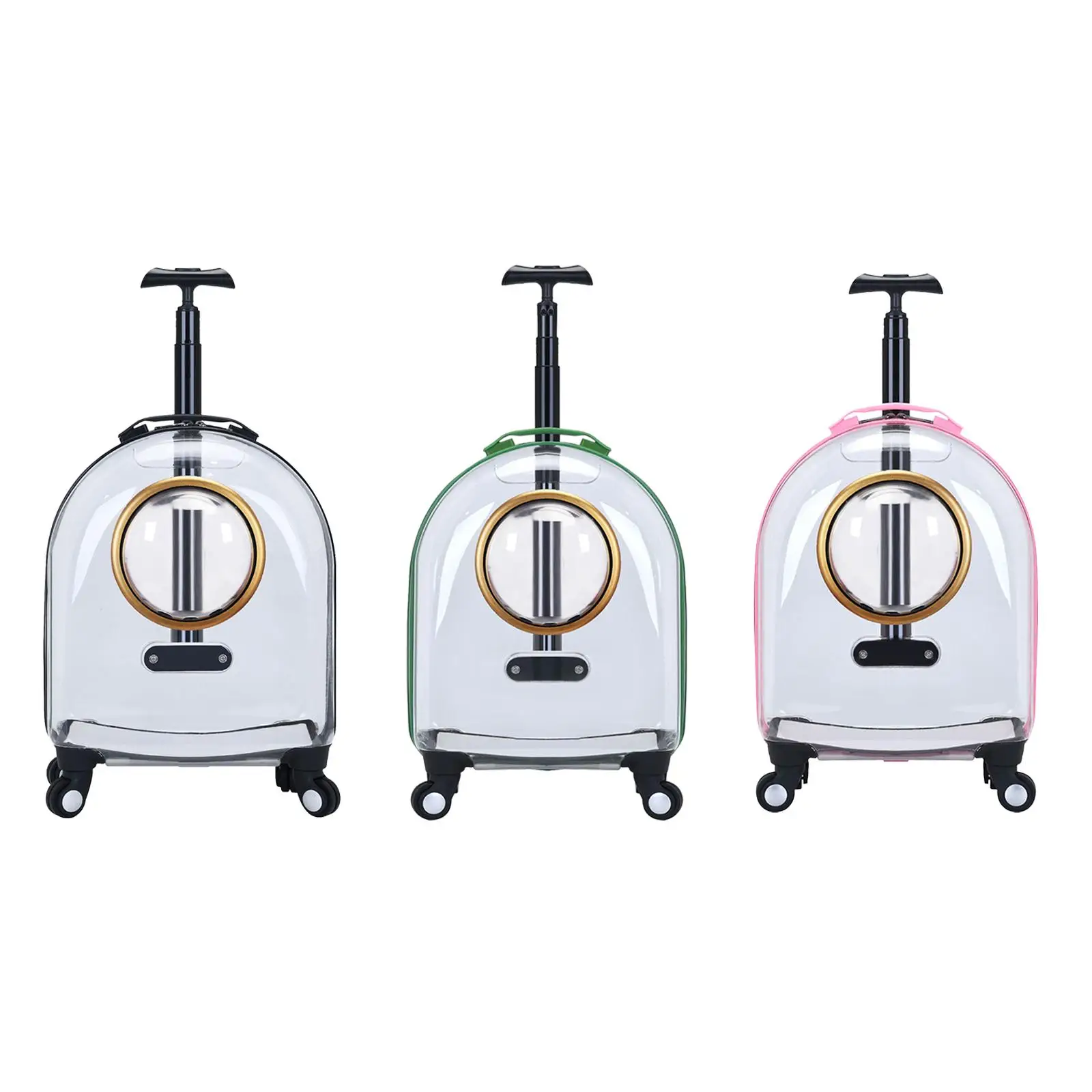 

Portable Trolley Case Travel Tote Cats Dogs Pet Carrier Rabbit Handbag Transport Transparent Carrying Bag for Travel Walking