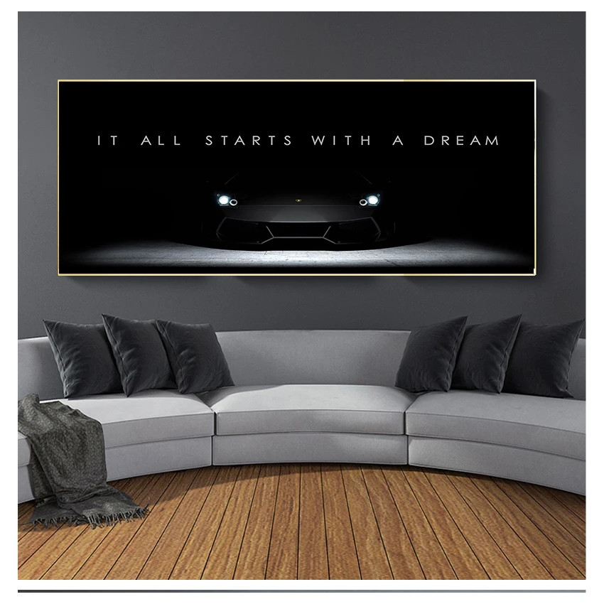 

Pictures Wall Art HD Inspirational Success Quote Motivational Nordic Style Canvas Painting Prints Home Decoration Poster Modular