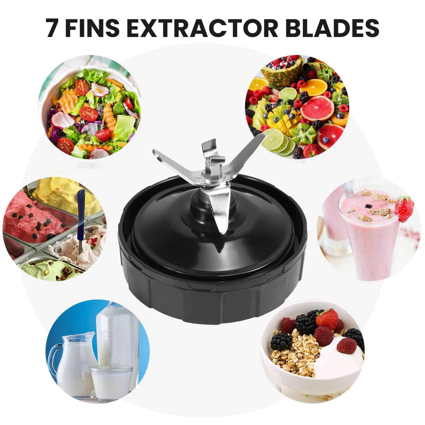 Сменные лезвия для экстрактора плавников нижнее лезвие Nutri Ninja Auto IQ BL642 NN102 BL2013 2 шт.