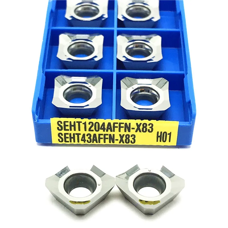 

SEHT1204 AFFN X83 H01 Indexable Milling Turning Tool Inserts Lathe Tool CNC Lathe Milling SEHT 1204 Aluminum Copper Cutting Tool