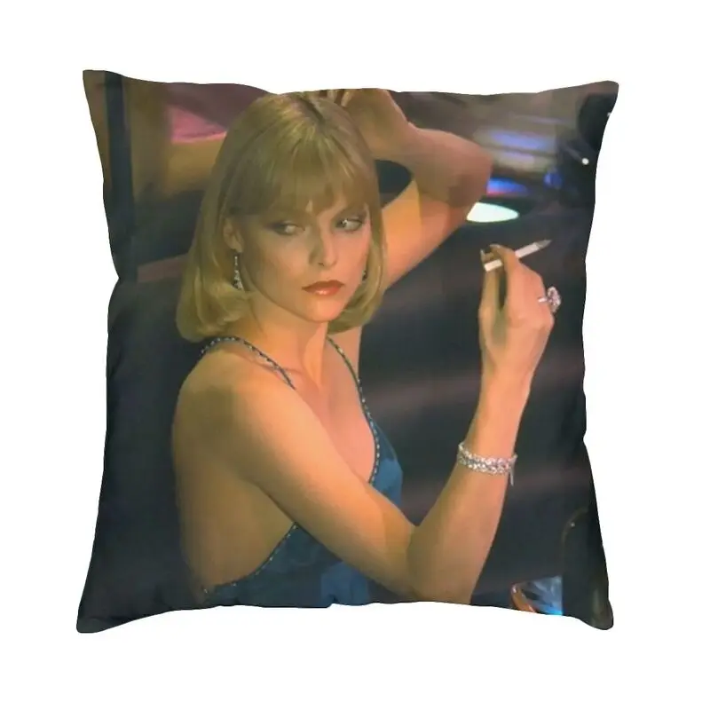 Scarface 1983 Pillow Case Sofa Elvira Hancock Nordic Cushion Cover Soft 45x45cm 3D Printing Pillowcase