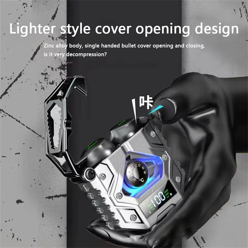 

Type-c Metal Body Headset Low Latency Headphones Wireless Bass Touch Control Earbuds HD Noise Cancellation Earphone