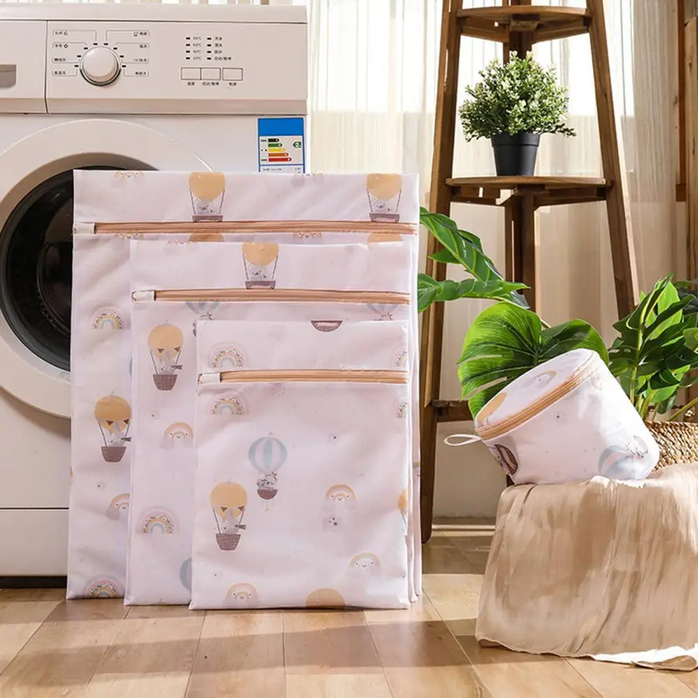 

Underwear Bag with Zipper Polyester Anti-twining Thickened Washing Garment Mesh Bag Laundry Bag Washing Supplies