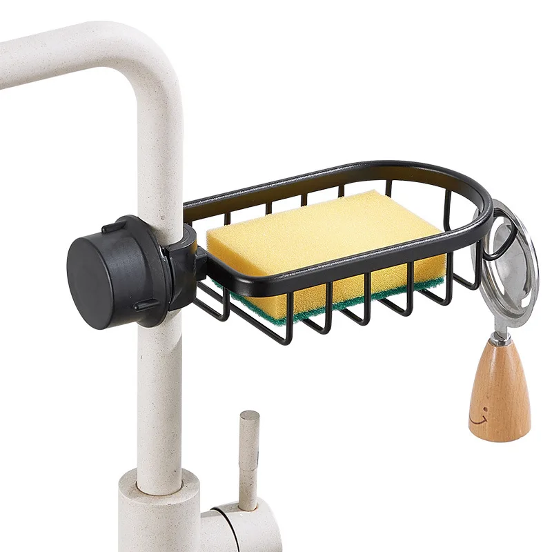 Rotatable Faucet Rack Rag Shelf Multi Layers Kitchen Supplies Storage Rack Sink Sponge Holder Drain Rack Material Tools