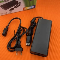 ac adapter power supply with charging cable for xbox 360 slim host 100 240v universal charger adaptor