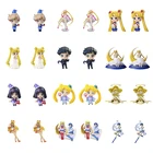 Анимационные персонажи, красивый Сейлор Мун, акриловые гвоздики, клипсы для ушей из эпоксидной смолы, симметричные аксессуары, клипсы, серьги, подарок FSD949