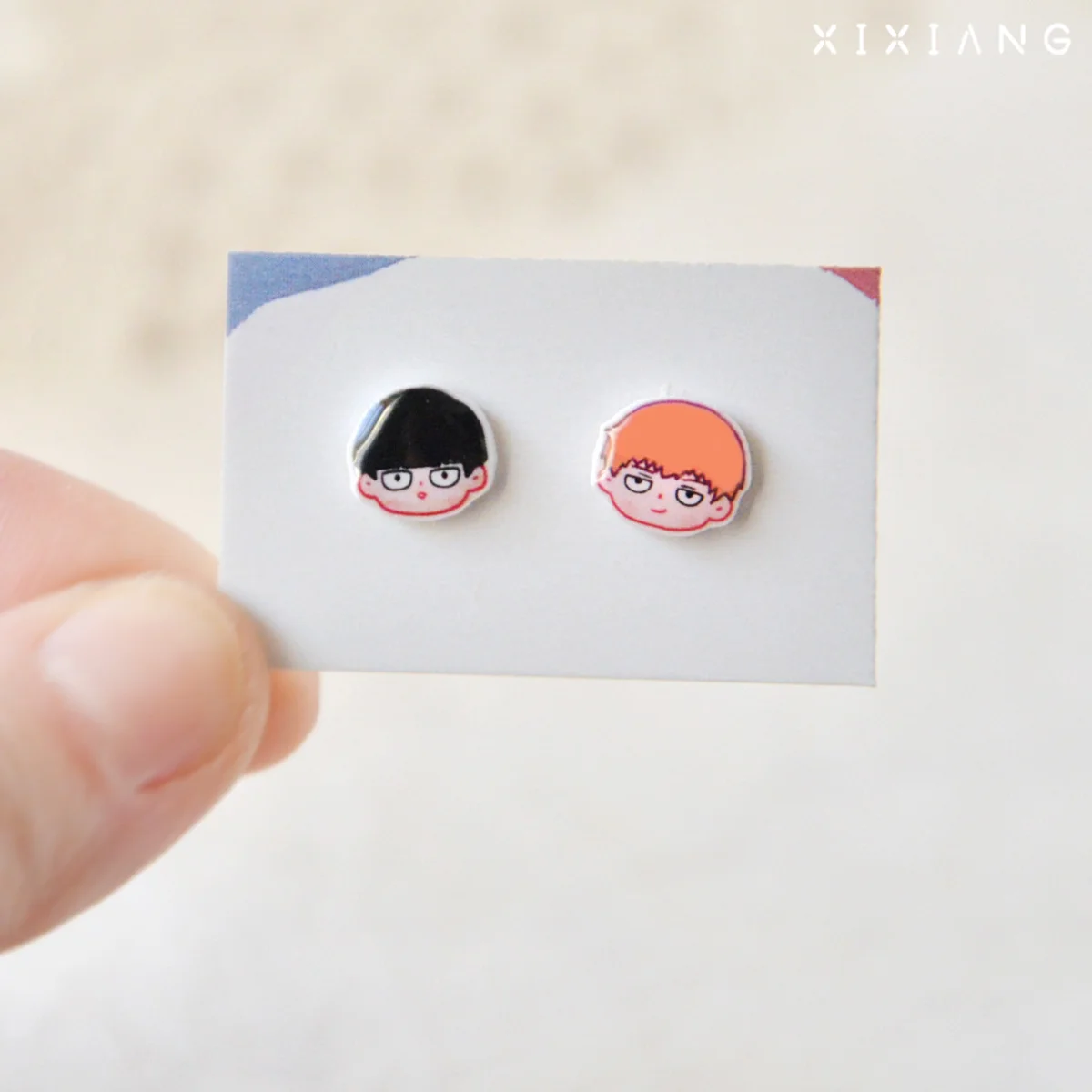 Аниме Mobu Saiko Hyaku/Mob Psycho 100 Reigen Arataka Dimple Косплей Мультяшные серьги-клипсы для ушей