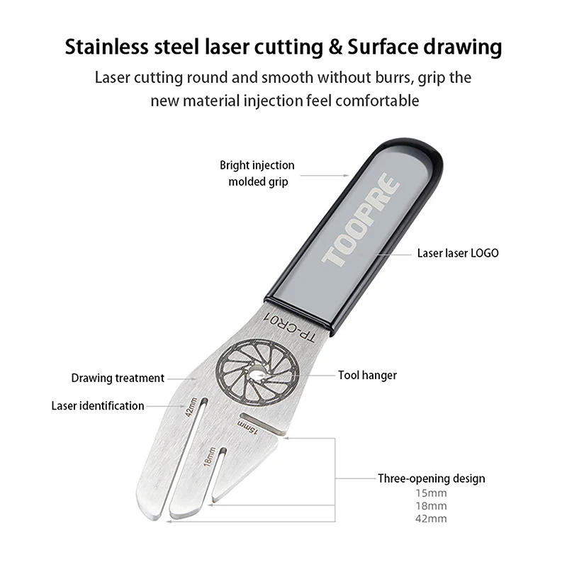 

1PC Bike Bicycle Disc Brake Rotor Alignment Flattening Correction Wrench Stainless Steel Tool Truing Tools Mountain Bicycle Disc