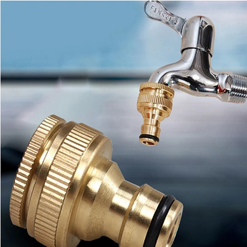 

25mm 20mm Thread Pacifier Shape Brass Colour Faucets Connector Washing Machine Water Tap Fitting Pipe