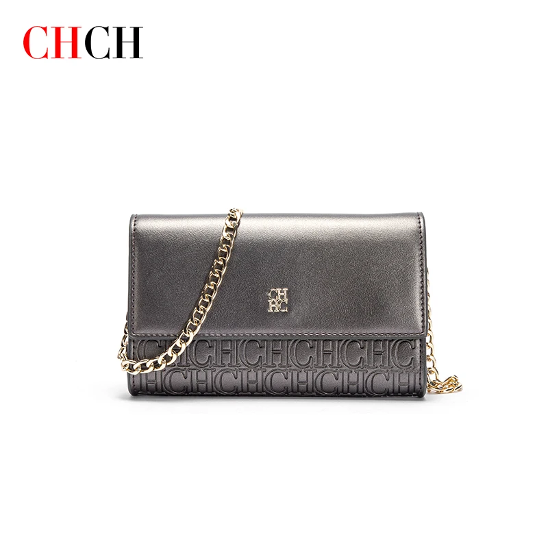 

CHCH 2023 luxury brand classic style fashion party business elegant square chain PVC square bag shoulder bag messenger bag