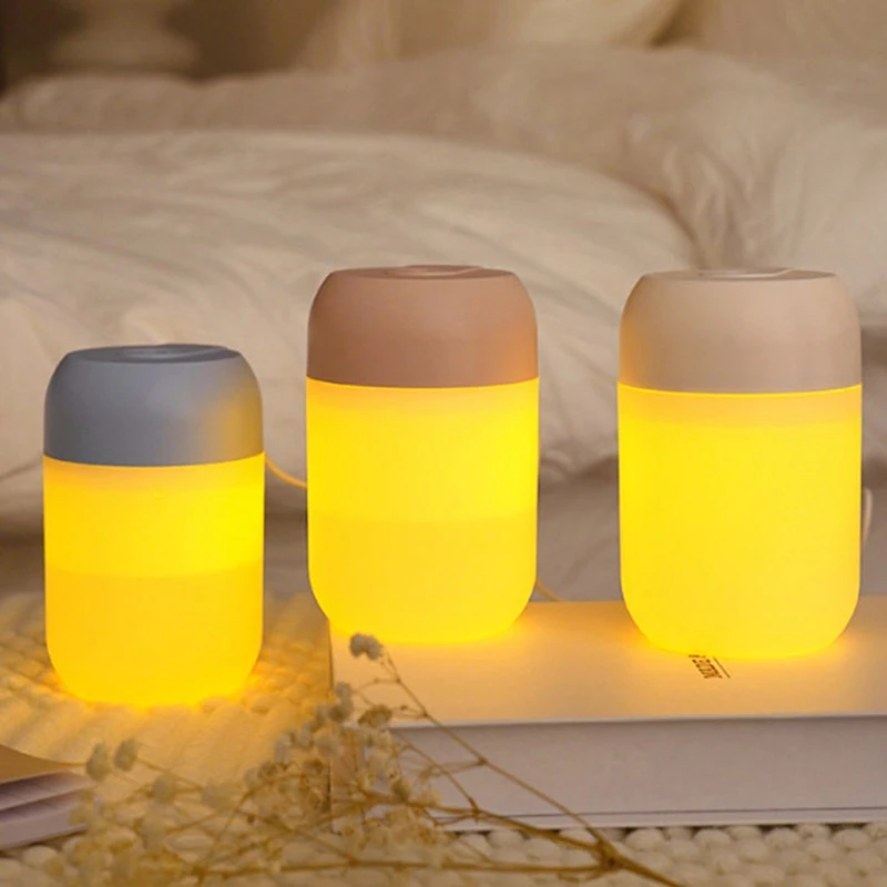 

Увлажнитель воздуха ультразвуковой с распылителем для ароматерапии и светодиодной лампой