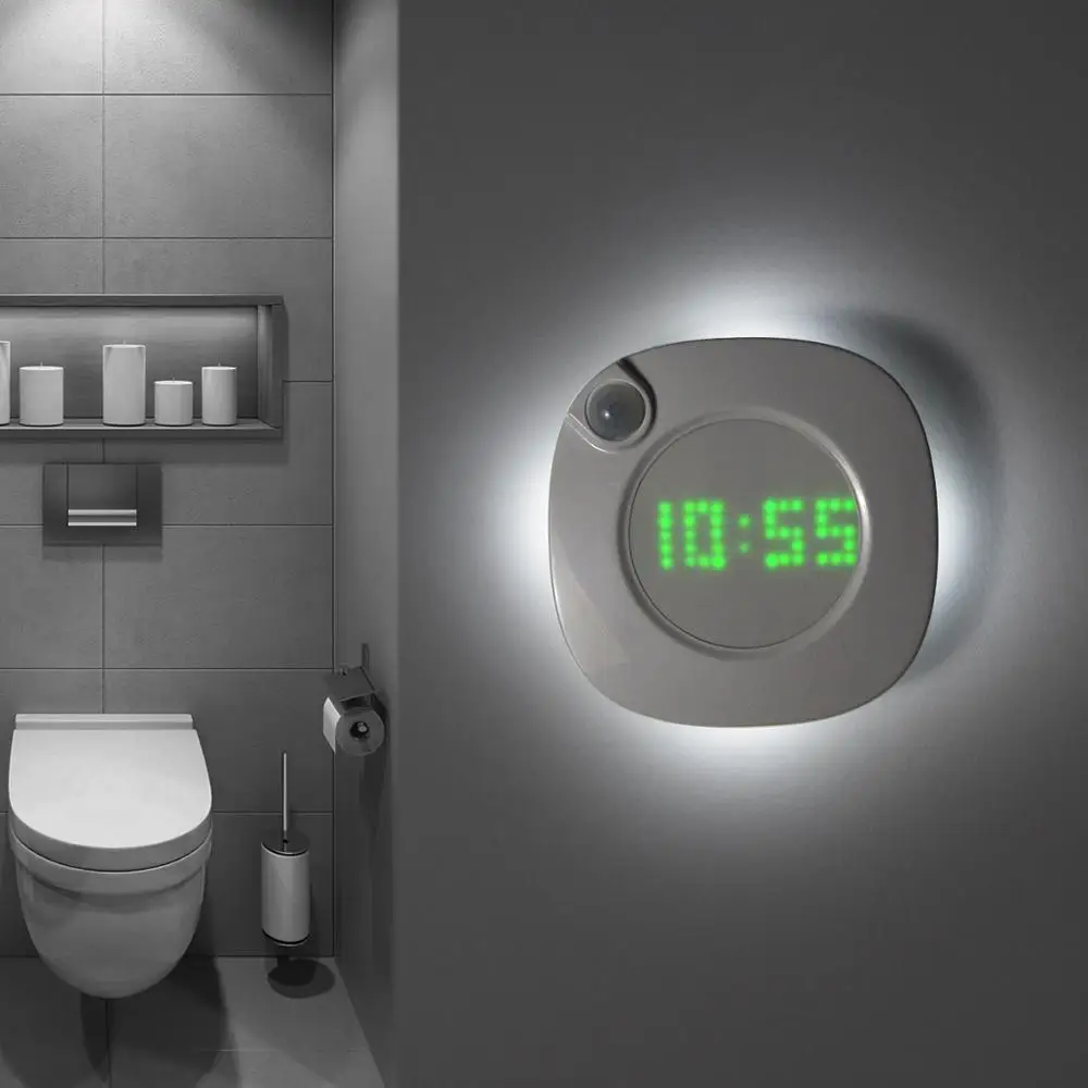 

Intelligent Human Body Sensing LED Digital Wall Clock Magnet Wall Clock Night Light