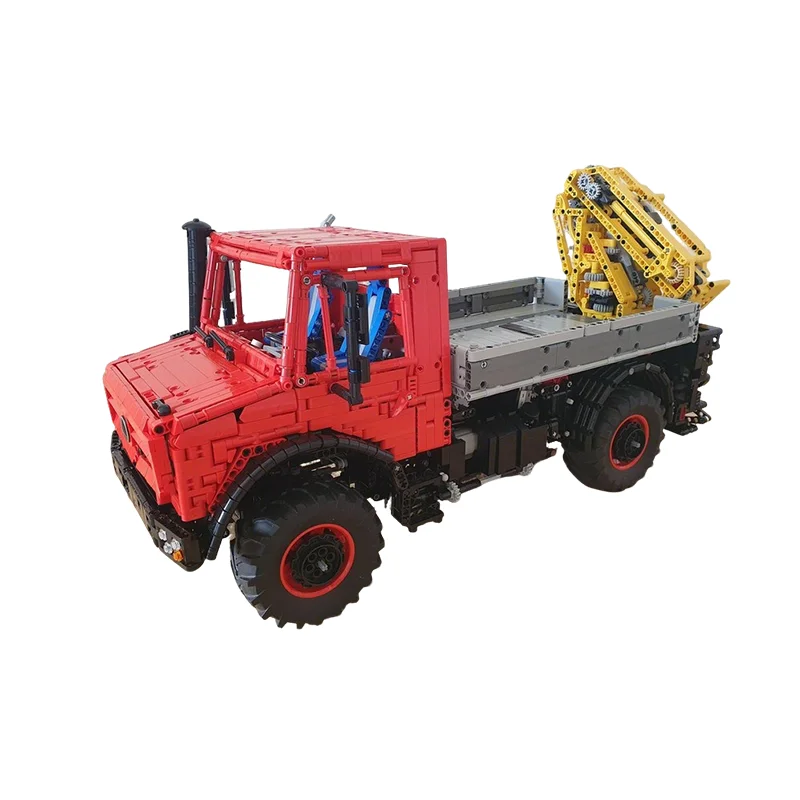 6360 деталей MOC Technical Mercedes Unimog U5023 A, модель с 16-скоростной коробкой передач и крановой платформой, строительные блоки, рождественские подарки, декоративное изделие. (art.: 3920dcd5dadbc) - 3920dcd5dadbc