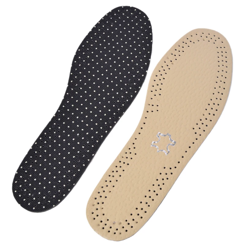 2 Pair Cowhide leather insoles for shoes Men Women Non-Slip Sweat-Absorbent Breathable Flexible Delicate Shoe Pad insert