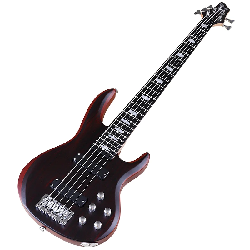5 Strings Right hand with frets Matte Electric Bass Guitar 4