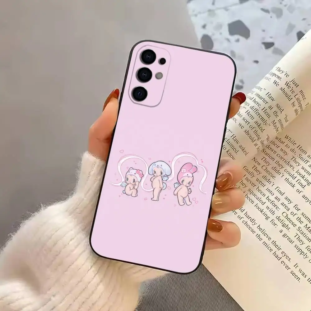Фото Чехол для телефона Kewpie Cute Angel, черный, силиконовый, мягкий, для Samsung S25, S24, S21, S22, S23, S30, Ultra, S20, Plus, Fe, Lite №4