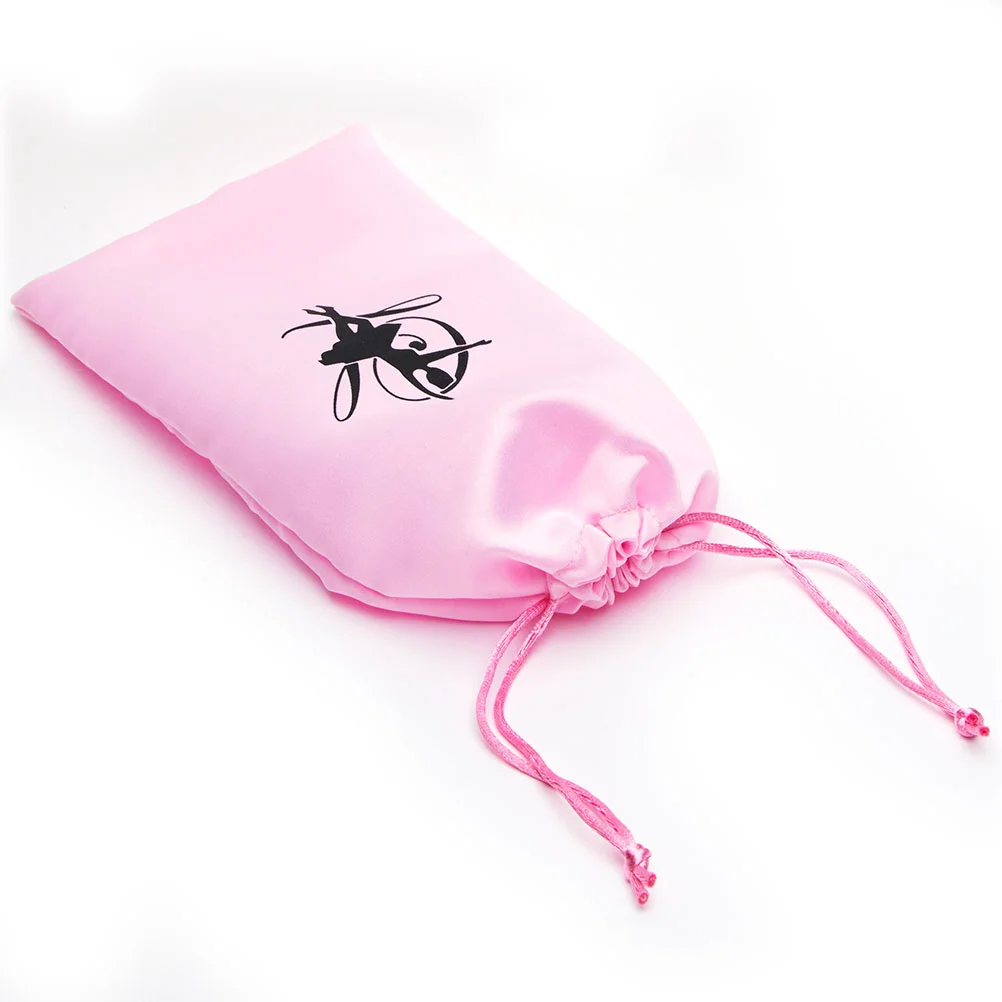 

2 Pcs Drawstring Ballet Bags Shoe Carrying Handbag Storage Organizer Dance Shoes Satin The Tote