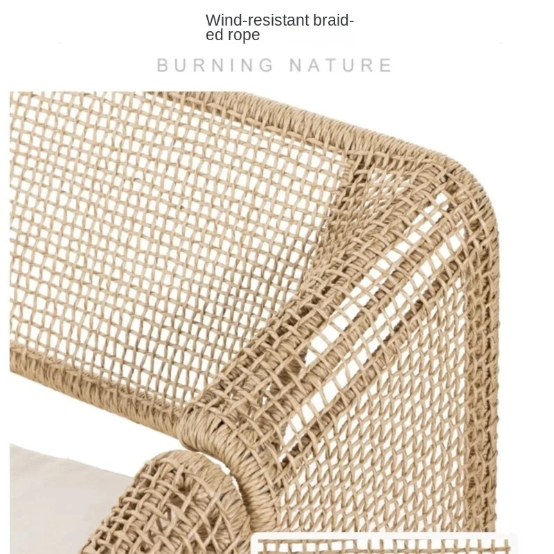 Уличный стул из ротанга диван сад отдых уличный кресло современное простое для