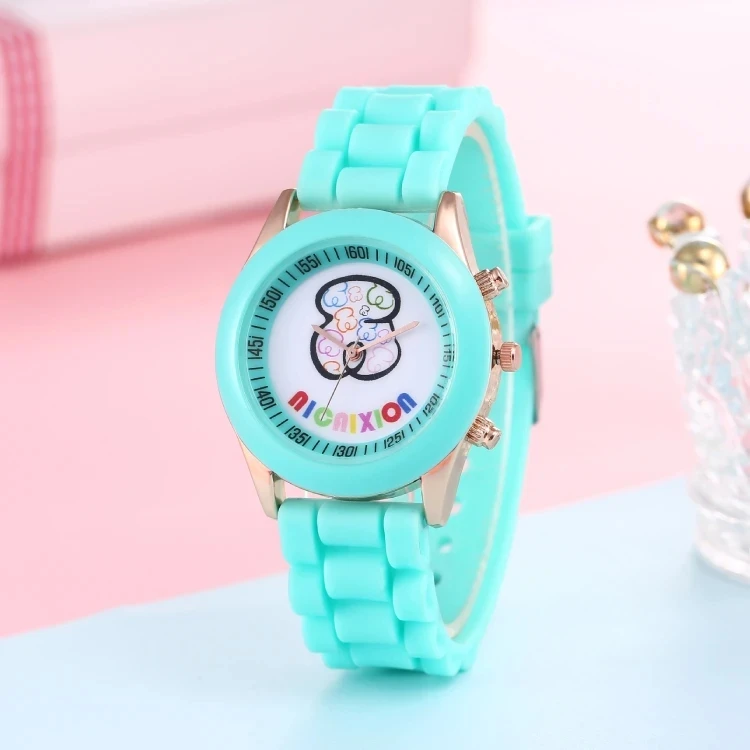 Brand Bear Wrist Watches Black Alloy Dial Silicone Gel Candy Colors Quartz Women Sport Watches Ladies Casual Watch Reloj Mujer