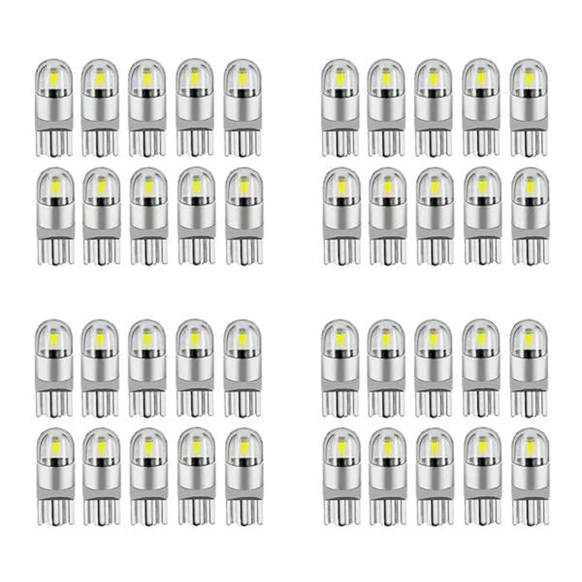 40 шт. 6000K Canbus T10 168 194 W5W купольная лампа для номерного знака