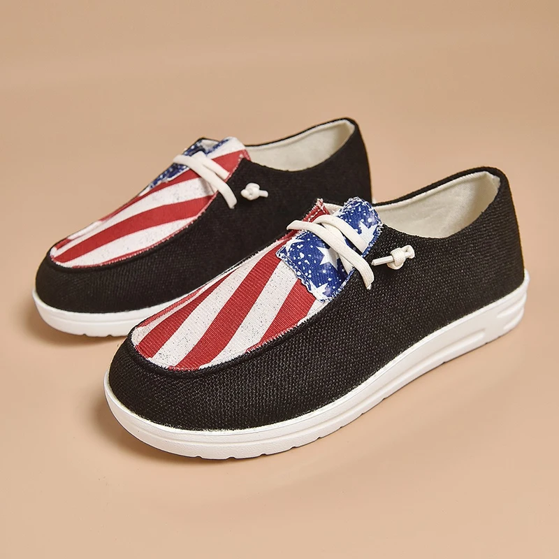 New Summer Women Canvas Shoes Fashion Breathable Flat Casual Walking Shoes Ladies Slip on Zapatill Mujer Women Vulcanize Shoes