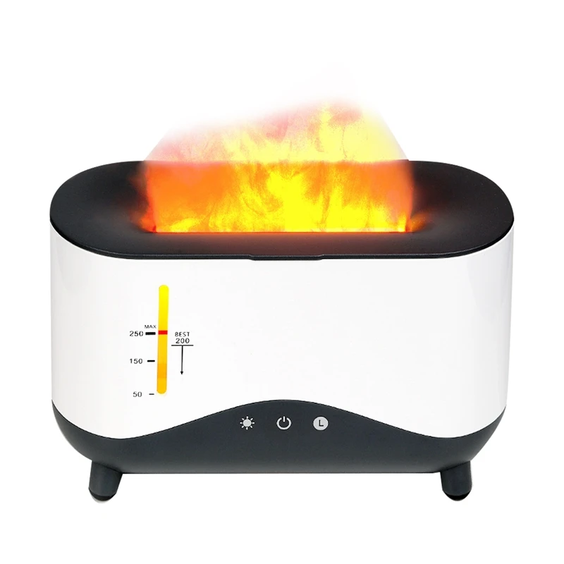 

3D Flame Air Humidifier With 4 Colors LED Light, Ultrasonic Aroma Fire Diffuser Oil Diffuser Fireplace Humidifier