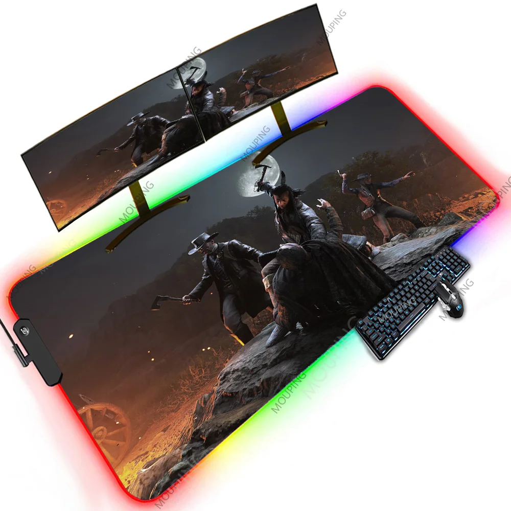 Hunt Showdown Pc Gaming Grandizer Collection Mousepad Ultra Large Table Computer Desks Cheap Keyboard Mat RGB Tablet Game Pads images - 6