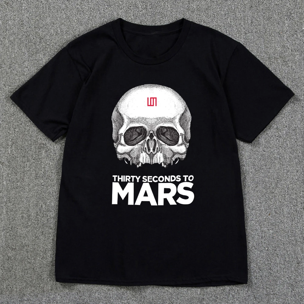 

Мужская Летняя свободная футболка с надписью 30 Seconds To Mars