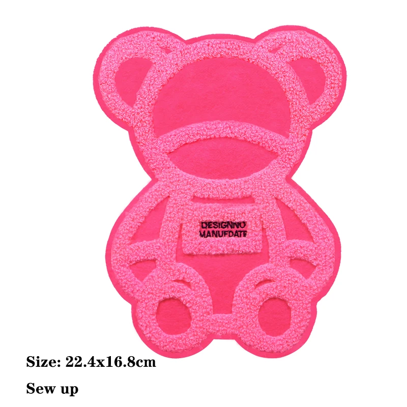 Милый медведь Белоснежка синельная икона вышивка аппликация нашивки для одежды