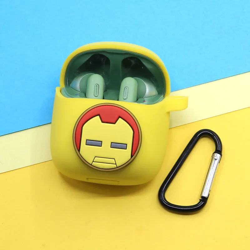 Чехол для Bluetooth наушников Disney Marvel для JBL 220 TWS / Tune 225 из кремния с зарядным ящиком.