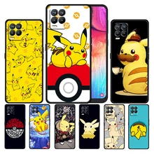 Pikachu Cartoon Cute For OPPO GT Master Find X5 X3 Realme 9 8 6 C3 C21Y Pro Lite A53S A5 A9 2020 Black Phone Case Cover Capa