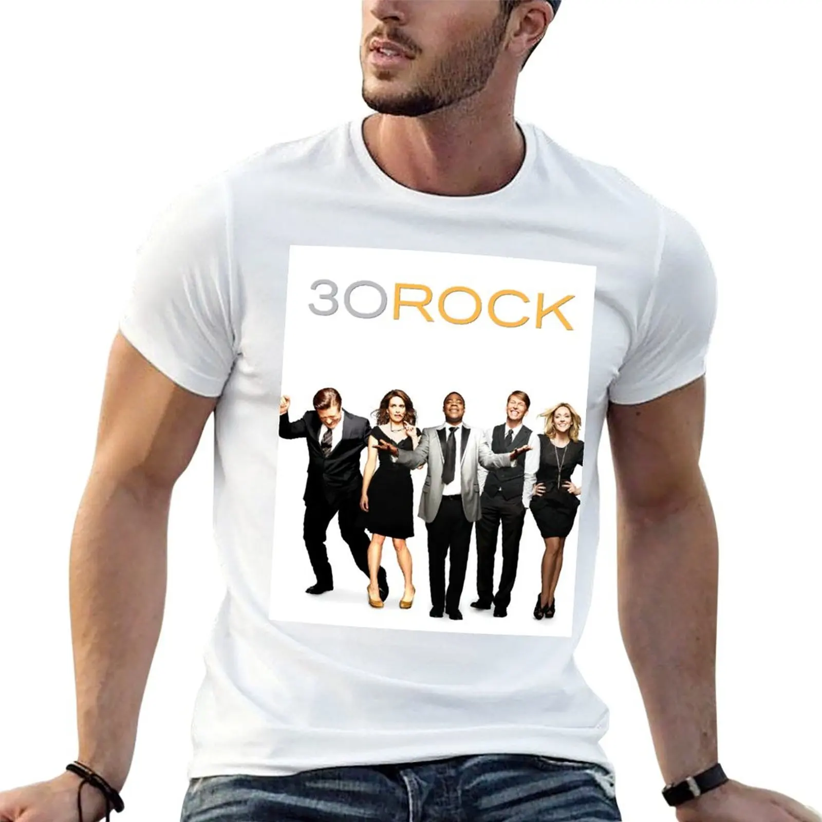 Мужская футболка 30 Rock - Rockefeller Plaza хлопок синий