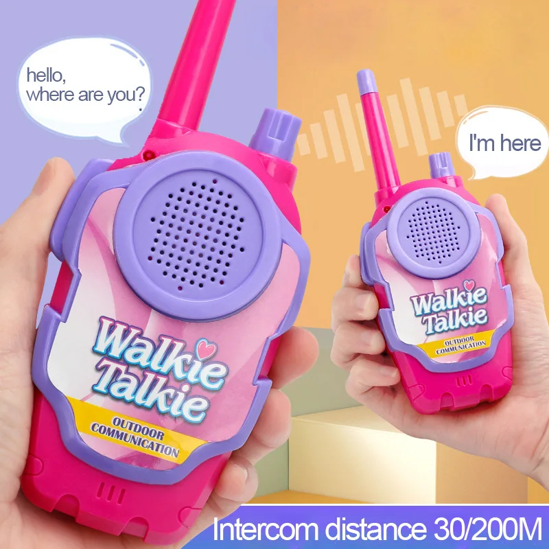 2pcs Walkie Talkie Toy Wireless Parent-child 30-200M Interactive Game Interphone Early Educational Radio Children Outdoor Toys