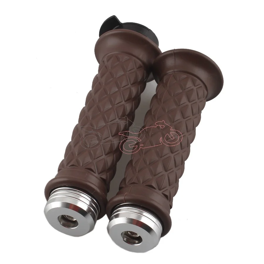 1 компл. Универсальные мотоциклетные Нескользящие рукоятки Cafe Racer руль