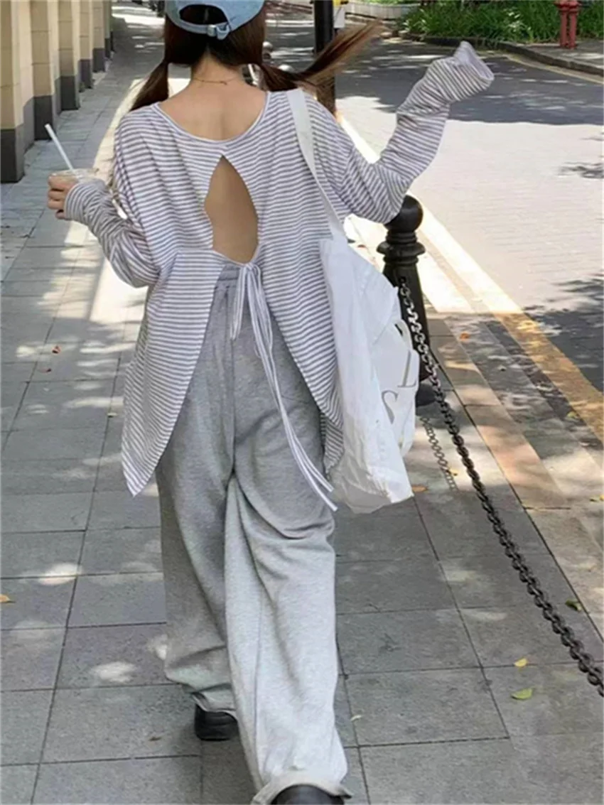 Женская свободная офисная футболка Alien Kitty Повседневная универсальная Осенняя с