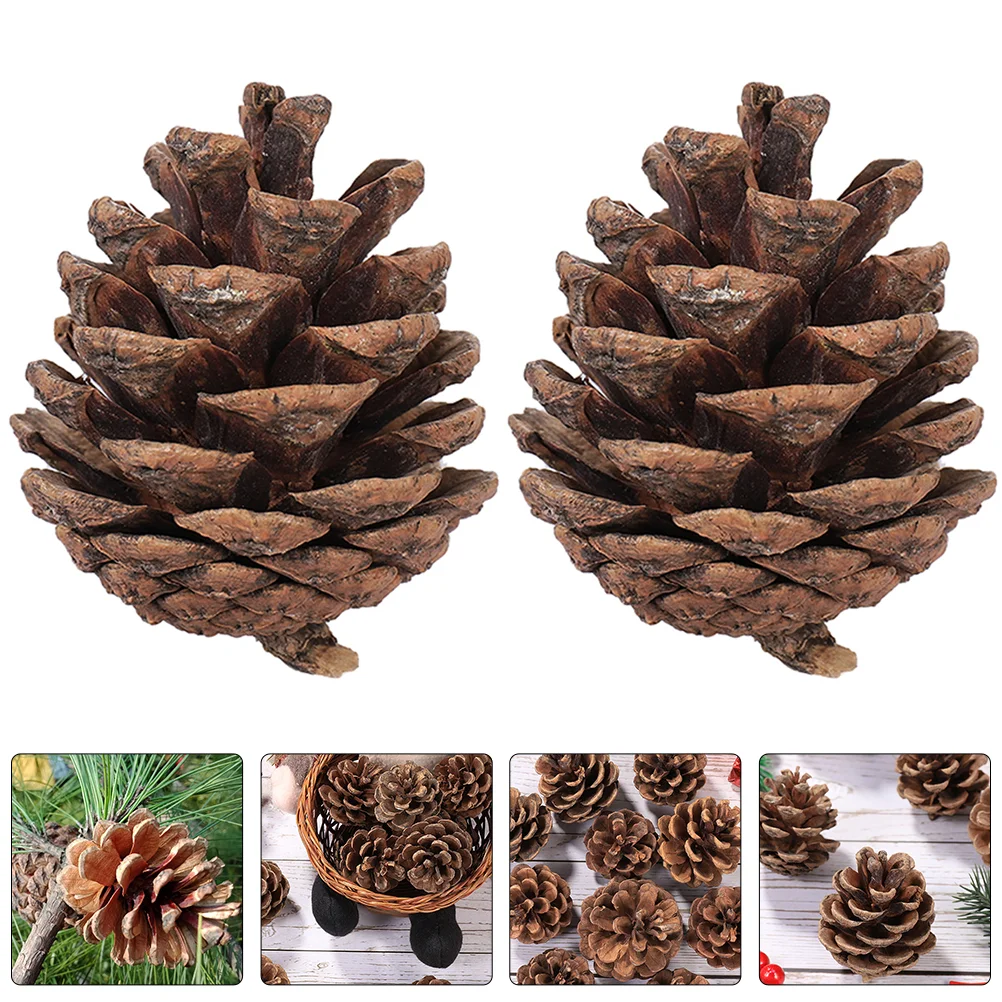 

Natural Pine Cones DIY Christmas Tree Wreath Garland Ornament Fall Thanksgiving New Year Party Decoration